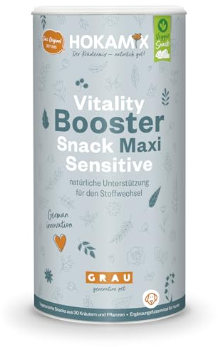 Grau - das Original - Hokamix Vitality Booster Snack Maxi Sensitive, 1er Pack (1 x 800g), Ergänzungsfuttermittel für Hunde