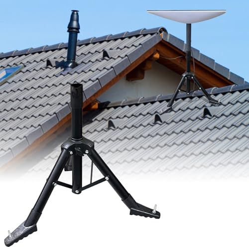 Satelliten Stativ für Starlink Dish,45cm Hoch Satelliten-Schüssel Halterung Tripod Ständer Antennenhalterung für Dach,Balkon,Draussen