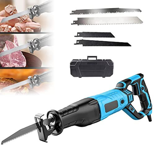 Electric Bone Saw Butchers Saw for Meat, Reciprocating Meat Saw - 6 Speed Adjustable, 900W/1050W/1300W Professional Meat Saw Machine for Commercial and Home