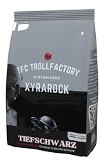TFC Xyrarock Gießpulver 5 KG - Tiefschwarz & Detailgenau I Gips für Figuren, Modelle und Kunstobjekte - Perfekt für Silikonformen
