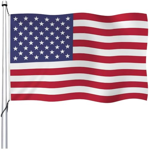 Aoihrraan Drapeau Américain 80x120cm Double Face Couleurs Vives Célébration Extérieure Drapeau Américain Porche Décoration Drapeau Américain Bannière Avec 2 Oeillets Solides