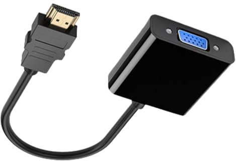 fanelod Conector de computadora portátil a Monitor, adaptadores de Cable de computadora | Adaptador VGA a DisplayPort Adaptador de vídeo de Alta Velocidad | Adaptador de Monitor no bidireccional de