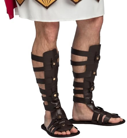 Boland - 81987 - Sandali romani, misura M/L, scarpe per costumi in maschera, accessori, accessori per carnevale o feste a tema