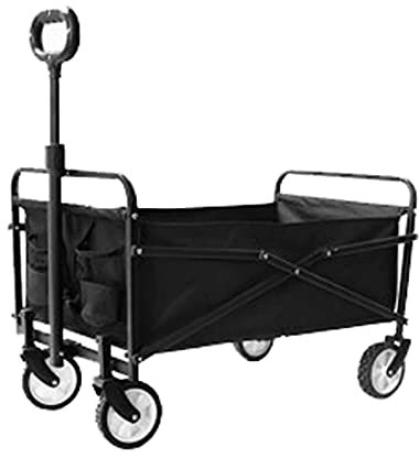 Zusammenklappbarer Gartenwagen mit 360° Universal-Rad-Design, Outdoor-Wagen für Camping, 60 kg maximale Belastung, einfach zusammenklappbares Design