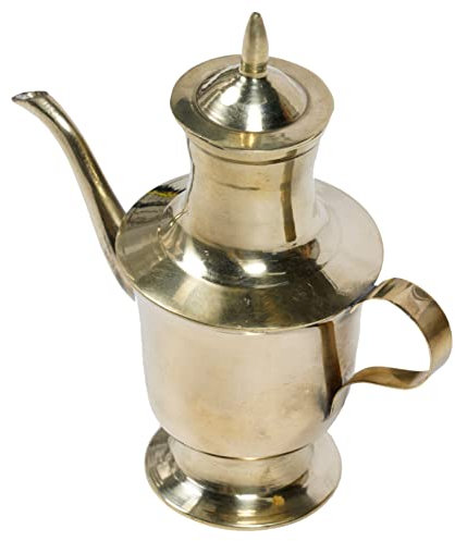 IMIKEYA Brocca Di Rame Offerta Acqua Buddha Decorazione Buddista Brocca Di Vino Buddista Brocca Di Vino Decanter Tazze Da Tè Cinesi Dispenser Di Aceto Bicchieri Di Vino