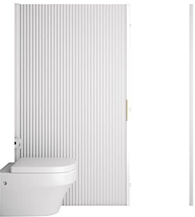 Parete magnetica invisibile per doccia, vasca da bagno, anti muffa, pieghevole e non perforata (bianco, 200 x 180 cm)