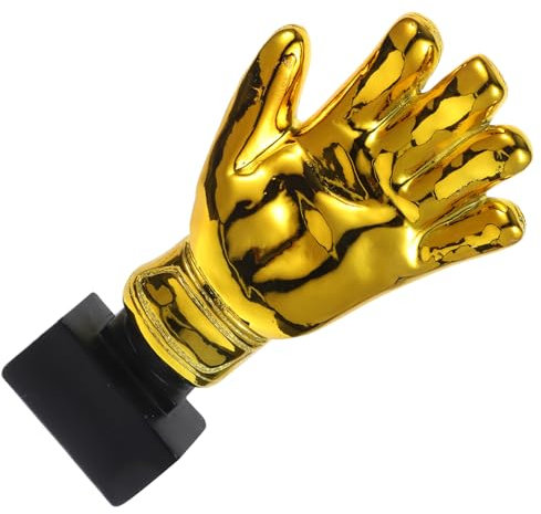 Sosoport Torwart Trophäe Im Handschuh-Design Goldenem Resin Für Kindergarten Und Schule Auszeichnung Für Torwart Im Spiel