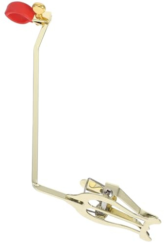 Goldene Trompetenhalter Notenclip aus Edelstahl, Tragbar | Stabile Klemmung, Vielseitig Nutzbar für Proben und Auftritt, Leichtes Format, für Musiker und Einsteiger