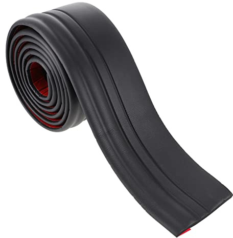 DOITOOL Moldura de Zócalo Adhesiva Flexible 9,8 Cm Negro Autoadherente 2 Metros para Pared y Suelo Corte Fácil Decoración Hogar Dormitorio Cocina Baño