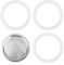 lasuroa Filter with 3pcs Gaskets, Aluminum Filter Silicone Gasket Moka Pot Accessories Replacement Parts for Bialetti DAMA 6 Cups Venus Musa Kitty 6 Cups