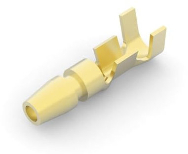 TE Connectivity Stecker 170020 ø 4mm Unisoliert Kabelschuh Rundstecker, max. 2.27mm², Packung a 1000 Stück