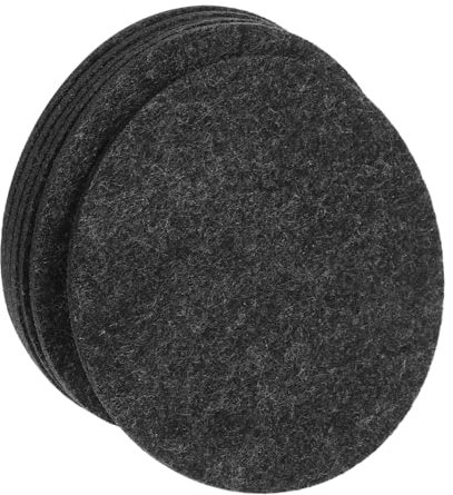 Cabilock 6 Pièces sous Verres Ronds Feutre Absorbant pour Plantes Protection de Sols pour Pots Intérieurs Matériau Chaleur Rangement Compact