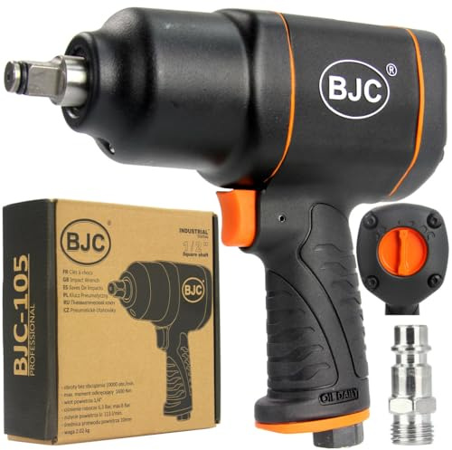 Avvitatore Pneumatico ad Impulsi | 1550 Nm | Portata Massima 350 l/min | Pressione di Esercizio 6,3-7 Bar | Attacco 1/2 | 10.000 Giri/min