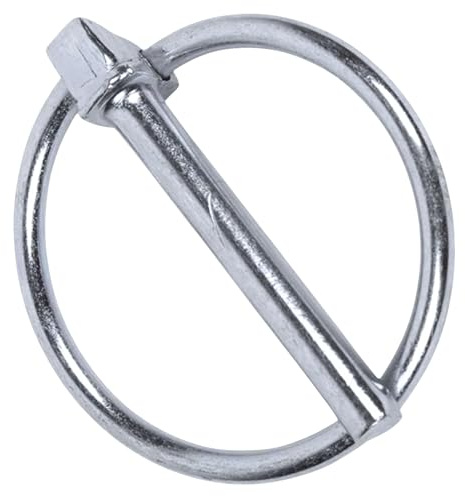IBRIQO® Pasadores De Anilla Zincados — Sujeción y Seguridad Rápida | Gran Fuerza De Apriete y Flexibilidad | M4,5 · M6 · M8 · M10 · M11 | Maquinaria, Remolques y Bricolaje (M6 x 37 MM, 10, Unidad)