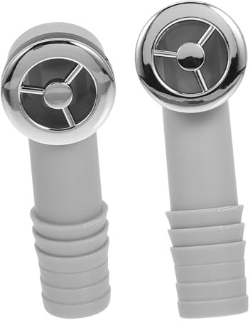 Tubo Troppopieno Lavandino con Guarnizione in Silicone, 2 Pezzi Bianco | Compatibilità Versatile, Installazione Semplice, Tenuta Ermetica, per Lavabi Bagno e Casa