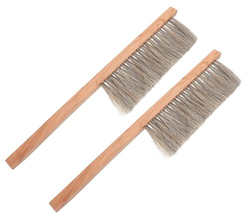 Toyvian 2 Pezzi Pezzo Pennello per l'apicoltore professionale pennello per l'apicoltura strumento di pennelli per api di apicoltura Beige