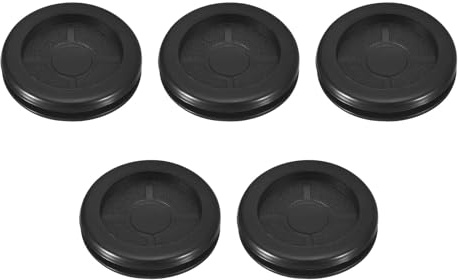 TA-VIGOR 5Pcs Rubber Grommets 1-1/4 (32mm) Drill Hole, 1-1/8 (29mm) ID Single-Sided Hole Plugs Cable Wire Protecting Firewall Rubber Gasket Black