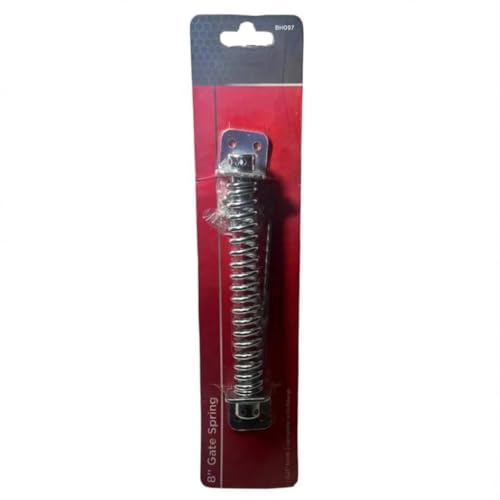 BeeSavvy 8-Inch Gate Spring, Auto-Closing Gate Mechanism, Rust-Resistant, Strong and Reliable, Easy to Install Door & Gate Hinge Spring for Garden, Fence, Shed & Yard Gates
