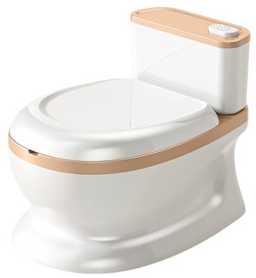 Vasino con scarico realistico per bambini - Ausilio per l'apprendimento della toilette per giovani, rimovibile facile da pulire antiscivolo, imita la funzionalità effettiva Allenamento senza i