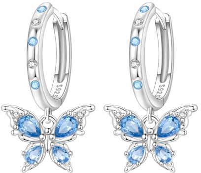 CYMYSS örhängen silver 925 hängande zirkonia örhängen silver 925 hängande örhängen för kvinnor present till kvinnor flickvän mamma, Gemeinsam (Verwendung), Sterlingsilver, Ingen ädelsten