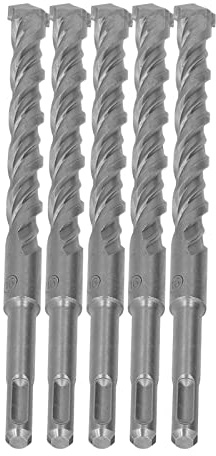 TOPINCN Jeu de Forets à Percussion Pointe en Carbure Durable 2 Forets en Spirale pour Béton de Brique 8.3 pour les Travailleurs de la Maçonnerie (16mm)