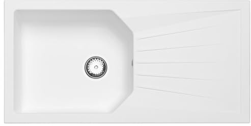 Luquicina LD100WH Fregadero Blanco XL 1 Seno Composite BIO