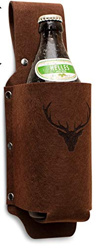 Flaschenhalter, Bierholster, Biergürtel als Geschenk zu Weihnachten/Geschenkidee für Männer/Bierhalter als Geschenk für Freunde/Idee für Junggesellenabschied/Männergeschenk