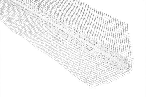 30 mètres | Cornière | Tissu | Construction sèche | PVC | antichoc | Lemal | 100x100mm | blanc | PT10