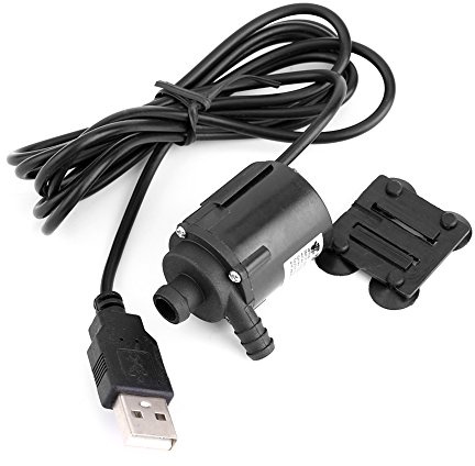 Mini Tauchpumpe, DC 6V 150L/Stunde Mikrobürstenlose Motorkühlpumpe, USB-Stecker, Wird für Wasserkühlung verwendet