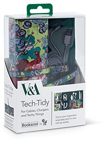 IF V & A Bookaroo Tech-Tidy Sundour Faisan Vert Taille unique