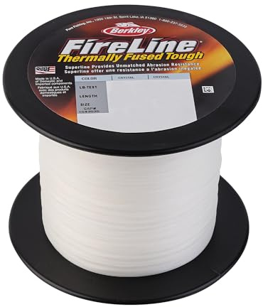 Berkley FireLine® Superline Angelschnur, 2,7 kg, 1371 m, geeignet für Süßwasser, Kristall