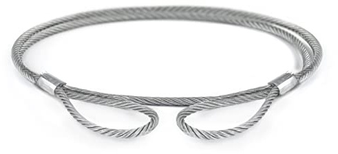 Seiletech.de Stahlseil mit Ösen | Stahl verzinkt | DIN EN 13414-1 | 12 mm | 2 Meter | Schlaufenseil | Drahtseil mit Schlaufen | Hebeseil | Anschlagseil