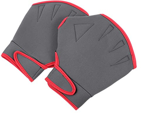 INOOMP Schwimmhandschuhe Für Wasserwiderstandstraining Verstellbare Nylon-wasserhandschuhe Mit Handgelenkriemen Atmungsaktiv Und Schweißabsorbierend Für Pool-übungen