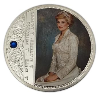 Eillwin Princess Diana Memorial Commemorative Souvenir Coin | Englands Rose Tribute Collectors Keepsake Memorabilia Commemorative Coin