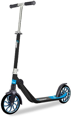 Beeper - Teen & Adult Scooter 8'' Wheels Front Suspension City Scoot with or Without Front Brake - con Freno Delantero, Color - Negro