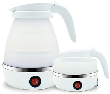 Bollitore Da Viaggio Elettrico Pieghevole Bollitore Elettrico Da Tè Pieghevole In Silicone Portatile Per Tè Caffè Campeggio All'aperto Con Protezione Da Ebollizione A Secco E Doppia Tensione 110-220V