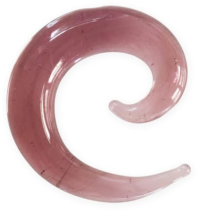 Fly Style Piercing Ohr Expander aus Glas - Dehnschnecke Dehnspirale Dehnungsschnecke Dehnsichel