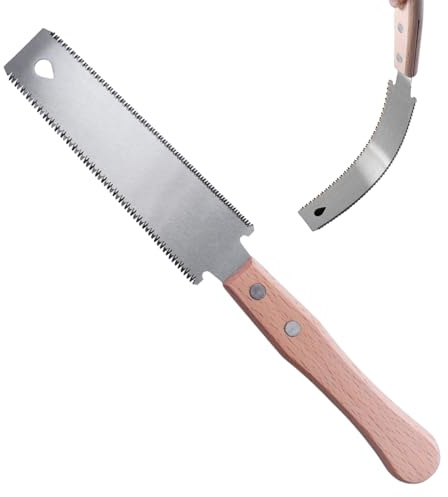 Kongou Kleine Handsäge Für Handwerker, Fein Gezahnt Japanische Zugsäge, Holzbearbeitungswerkzeuge Für Feine Holzschnitte, Doppelseitige Säge Für Gartenbeschneidung, Dekoration