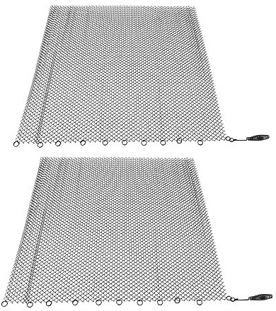Kaminschutzgitter, 2 Breite Paneele, Kaminabdeckung, Kamintüren Mit Sichtschutz Und Kaminschutz aus Glas Für Den Holzkamin zu Hause(24 * 22 Zoll)