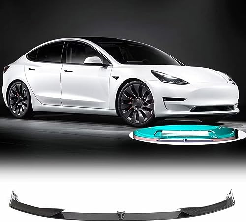 Frontal Alerón Spoiler Labio para Tesla Model S Sedan 4 Door 2021-2023,Parachoques Delantero Labio Divisor Difusor Kit Carrocería
