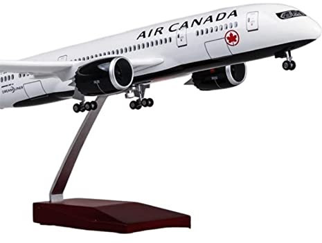 BMAONZ Kleinen Modellflugzeugen Maßstab 1:130 43 cm Flugzeug 787 B787 Für Dreamliner Air Canada Modell Druckguss-Kunststoff-Harz-Flugzeug Miniatur Modelle(Without Light)