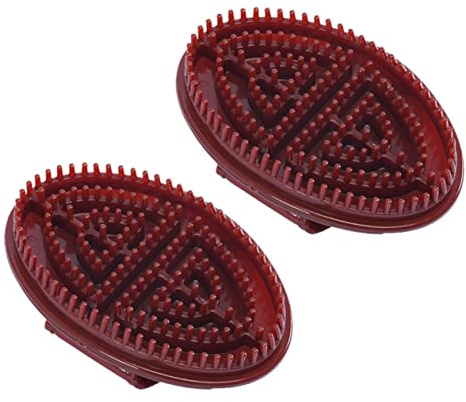 Ipetboom Massagebürste Massagegerät 2 Stück Ergonomisch Geformt Körpermassagekamm Aus Glattem Material Zur Schmerzlinderung Ganzkörper Entspannung Für Reisen Und Alltag