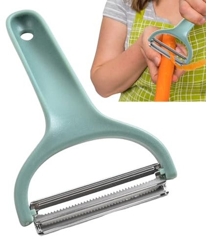 Hogvinnatil Kohlfahrer Handheld, Slicer Shredder - Handgehalten Kohlgrüns für Küchen nicht rutschend ergonomisch,Pfirsiche Birnen Gurken Chopper für Küchenfrüchte Cutter