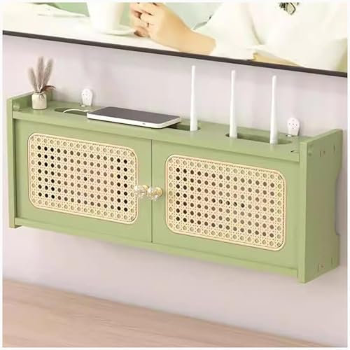 WiFi Router Storage Box, Cable Management Hider for Wall-Mounted TV and Set-top Box, Power Strip Organizer, 60CM