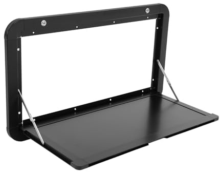 SHZICMY Faltbarer Wohnmobil-Picknicktisch, Wandklapptisch für Wohnmobile, Abschließbarem Aluminium-Legierungsset, 70x35cm klappbarer Wandtisch für LKWs, Wohnwagen und Wohnmobile