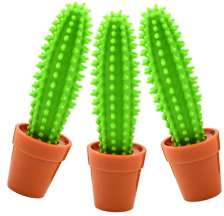 Veemoon 3 Pezzi Penne Cactus Design Punta Fine Scrittura Sbavature Penne per Studenti e Ufficio Accessorio Originale per Studio e Lavoro