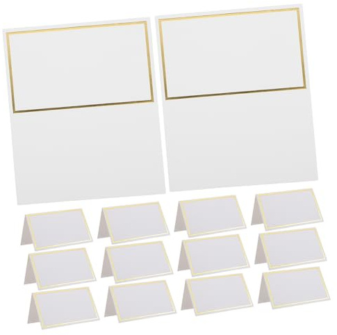 LABRIMP 150 Piezas tarjeta de asiento colocar tarjetas de papel para poner la mesa para poner la mesa. de nombre de boda Dorado