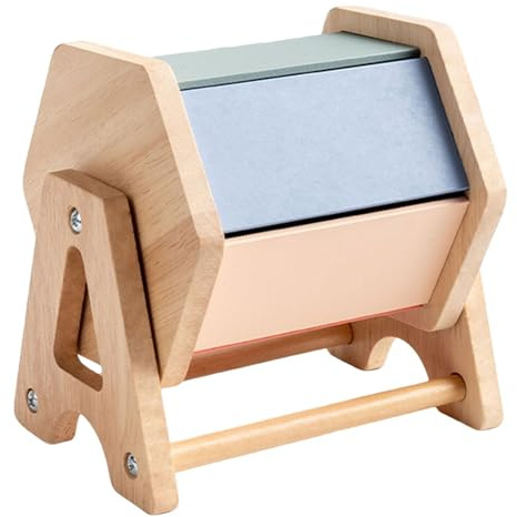 harayaa Jouet de Tambour en Textile, Apprentissage des Couleurs, Développement Cognitif, éducation Précoce, Bois pour Enfants
