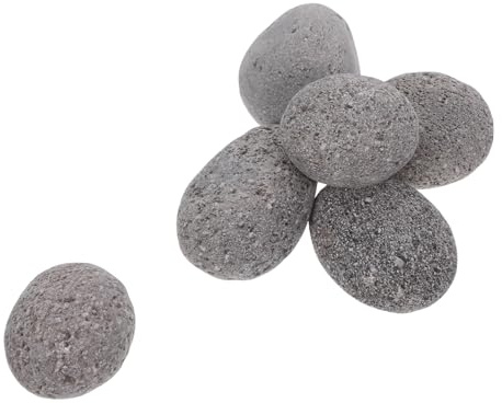 FONDOTIN Sacchetto di Pietre Laviche Naturali per Stufa e Fire Pit Rocce Resistenti e Riutilizzabili per Stufa a Gas Decorazione Esterni e Interni per Patio Heater e Barbecue