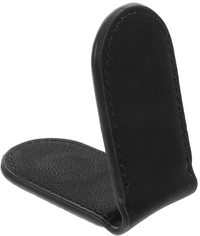 Schwarzer Praktischer Geldclip aus Pu für Herren im Alltag | Magnetischer Geldscheinhalter, Tragbar und Leicht, Hält Scheine und Karten